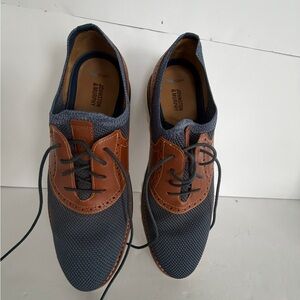 Johnston & Murphy Blue and Brown Oxfords